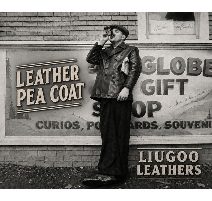 Liugoo Leathers 本革 ピーコート メンズ リューグーレザーズ COT18B