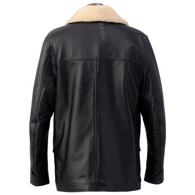 Liugoo Leathers 本革 ボアワークコート メンズ リューグーレザーズ