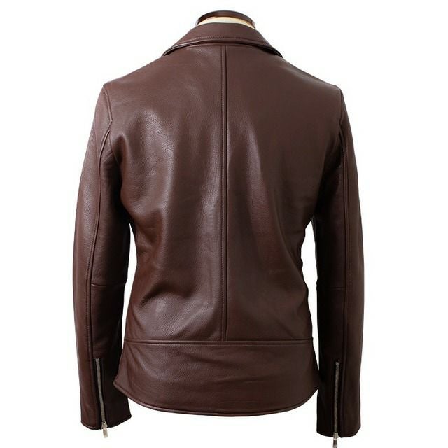 FILLMORE 本革 ディアスキンダブルライダースジャケット メンズ