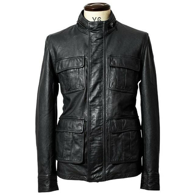Liugoo Leathers 本革 フルベジ ビンテージ仕上げ M-65タイプ