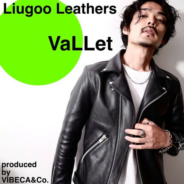 VaLLet ブラック ライダースジャケット 01 VALLET 本革 シングルライダースジャケット メンズ ヴァレット