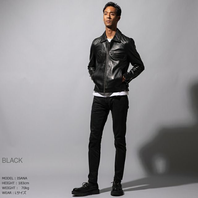 CRAZY RIDER 本革 シングルライダース メンズ クレイジーライダー