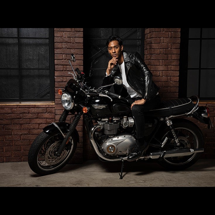 Liugoo Leathers 本革 パッドダブルライダースジャケット メンズ