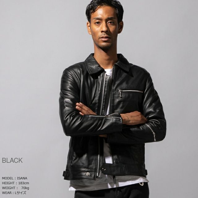 Horn Works 本革 シングルライダース メンズ ホーンワークス 3557