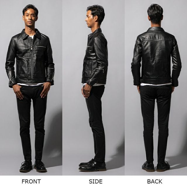 Horn Works 本革 シングルライダース メンズ ホーンワークス 3557