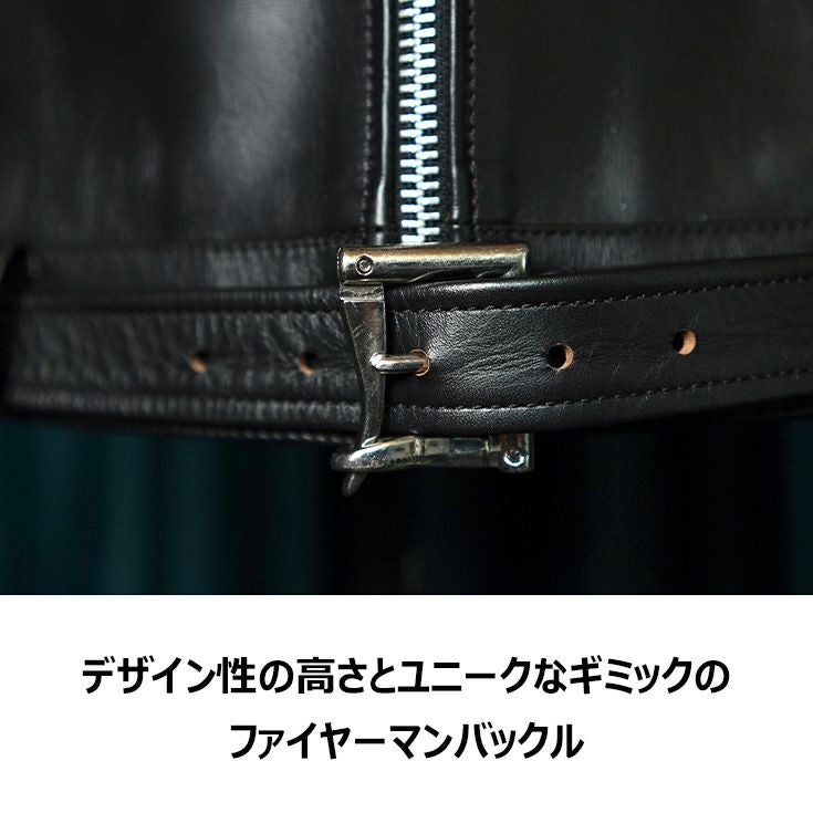 VaLLet 本革 シングルライダースジャケット メンズ ヴァレット
