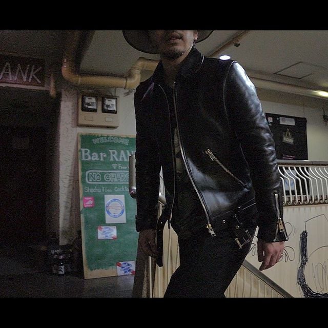 VaLLet 本革 シングルライダースジャケット メンズ ヴァレット