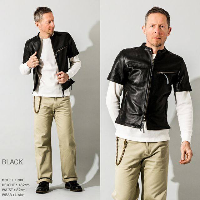 Liugoo Leathers 本革 メッシュレザージャケット プロテクター付M Liugoo Leathers 本革 メッシュレザー シングルライダースジャケット