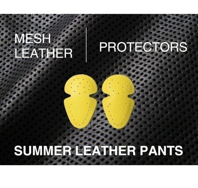 Liugoo Leathers 本革 メッシュレザーパンツ レギュラーフィット