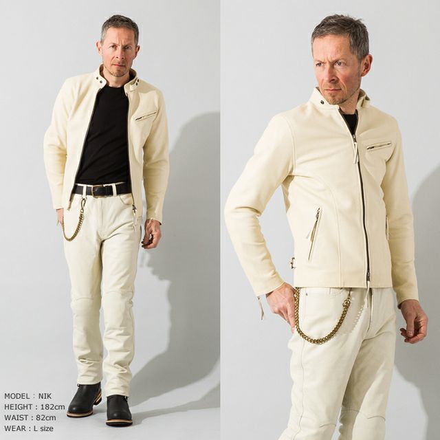 Liugoo Leathers 本革 メッシュレザー シングルライダースジャケット