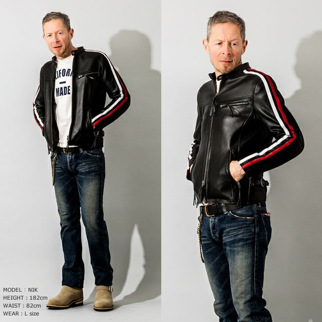 Liugoo Leathers 本革 メッシュレザー 2ラインシングルライダース