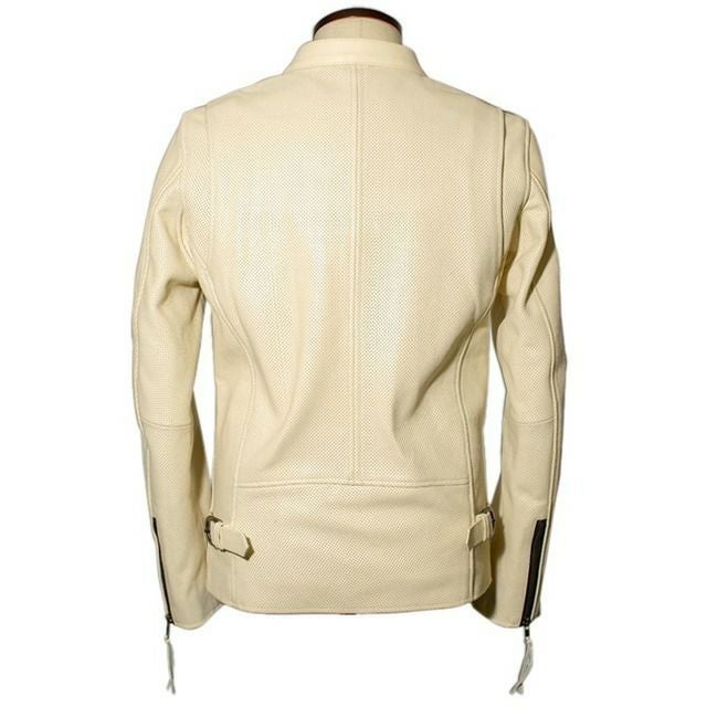 Liugoo Leathers 本革 メッシュレザー 2ラインシングルライダース