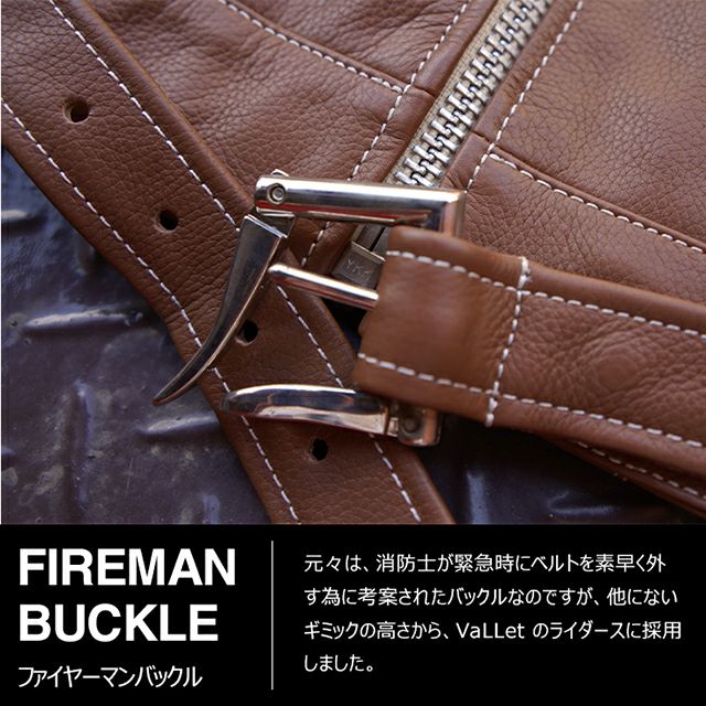 VALLET 本革 シングルライダースジャケット メンズ ヴァレット