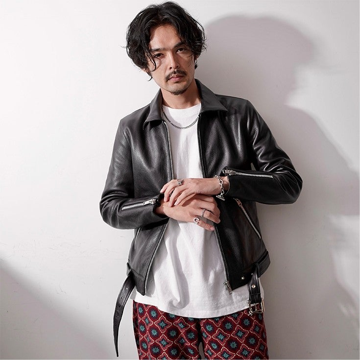 VALLET 本革 シングルライダースジャケット メンズ ヴァレット 