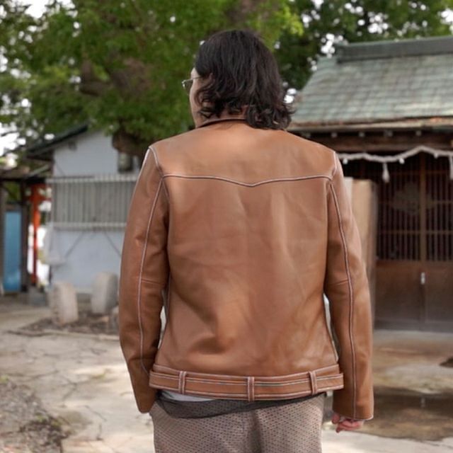VALLET 本革 シングルライダースジャケット メンズ ヴァレット