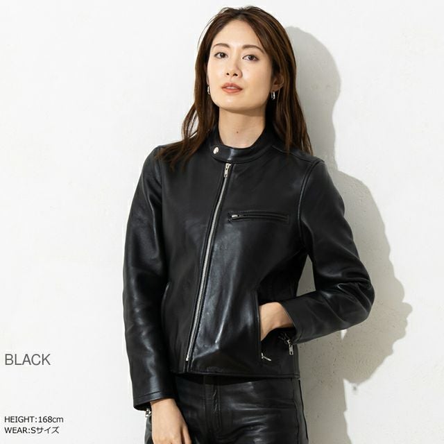 LIUGOO 本革 シングルライダース レディース リューグー SRS06LA 本革