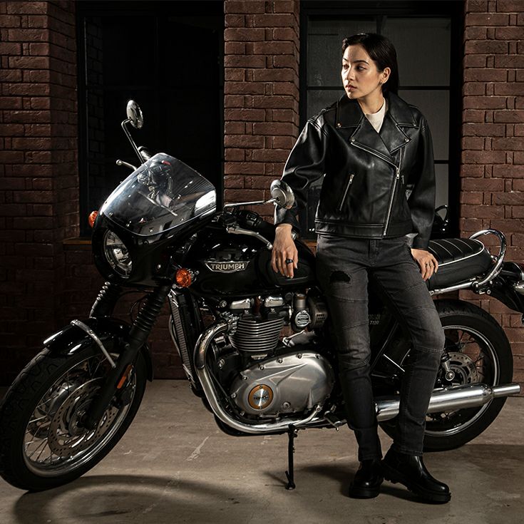 LIUGOO 本革 オーバーサイズダブルライダース レディース リューグー