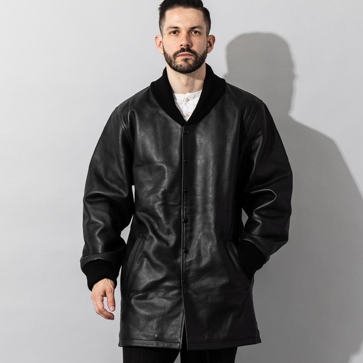 Liugoo Leathers 本革 ロングファラオコート メンズ リューグー 