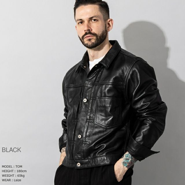Liugoo Leathers 本革 レザージージャン メンズ リューグーレザーズ