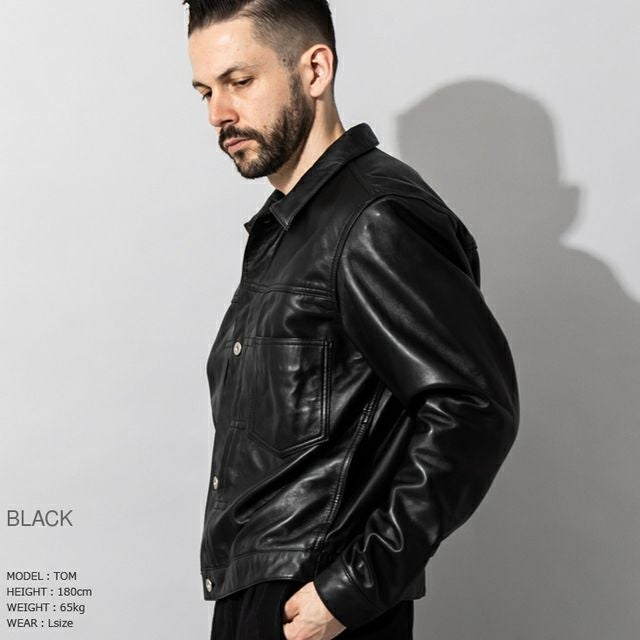 Liugoo Leathers 本革 レザージージャン メンズ リューグーレザーズ