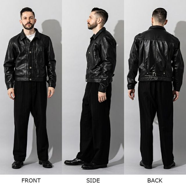 Liugoo Leathers 本革 レザージージャン メンズ リューグーレザーズ