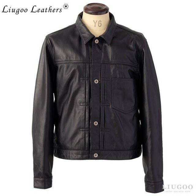 Liugoo Leathers 本革 レザージージャン メンズ リューグーレザーズ