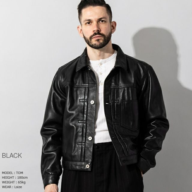 Liugoo Leathers 本革 レザージージャン メンズ リューグーレザーズ