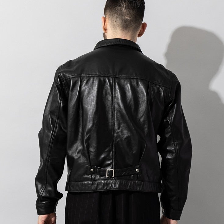 Liugoo Leathers 本革 大戦モデル レザートラッカージャケット メンズ