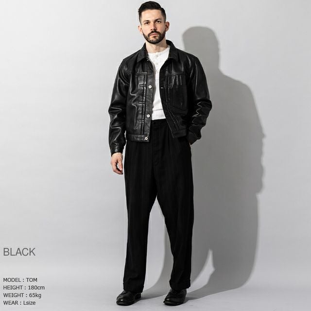 Liugoo Leathers 本革 レザージージャン メンズ リューグーレザーズ