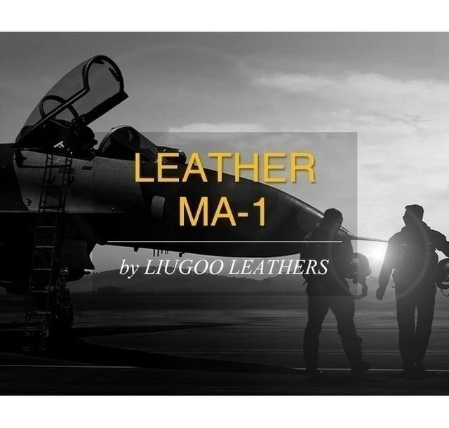 Liugoo Leathers 本革 MA-1フライトジャケット メンズ リューグー