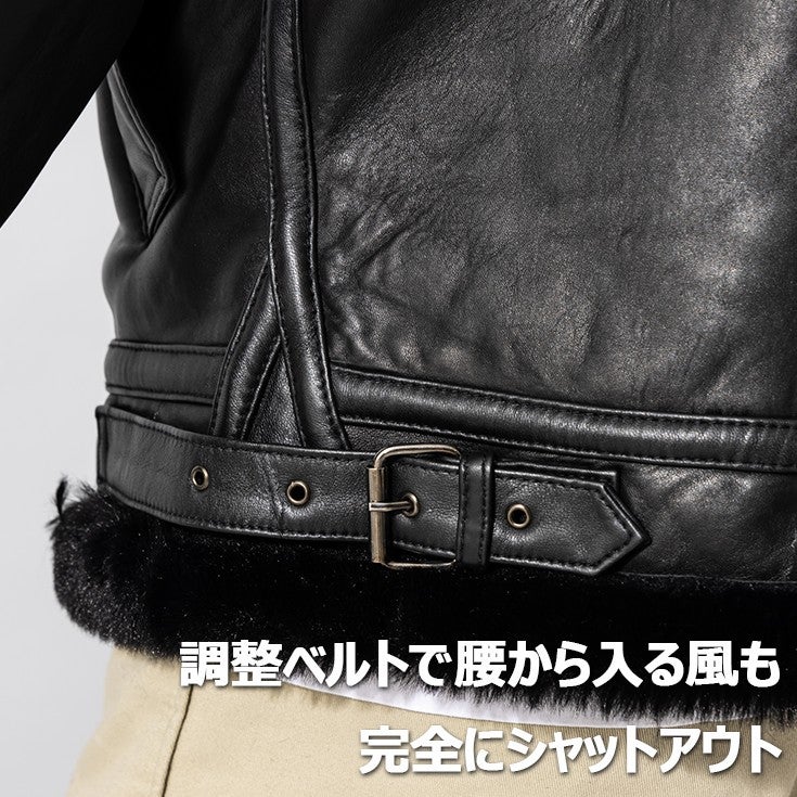 Liugoo Leathers 本革 B-3フライトジャケット メンズ リューグー 
