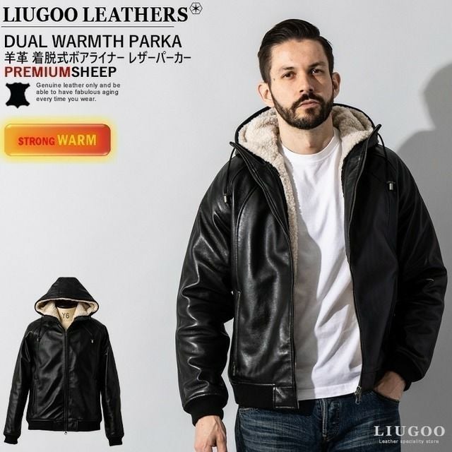 パーカー ジャージ メンズ | レザージャケット・革ジャンの通販 リューグー