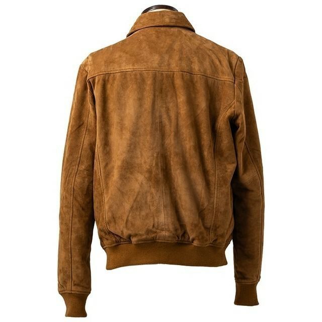 Liugoo Leathers 本革 スエードブルゾン A-1フライトジャケットType