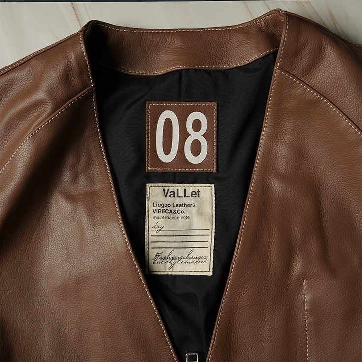 VaLLet 本革 レザーカーディガン メンズ ヴァレット VALLET08AN レザー 