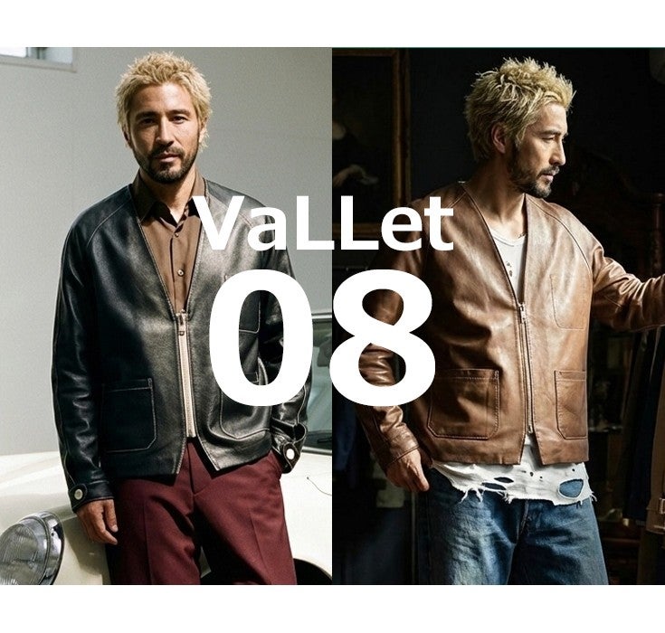 VaLLet 本革 レザーカーディガン メンズ ヴァレット VALLET08AN レザー 