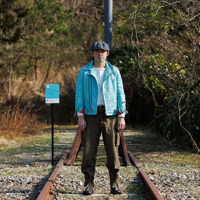 LIUGOO PLUS 本革 UKダブルライダースジャケット メンズ リューグー