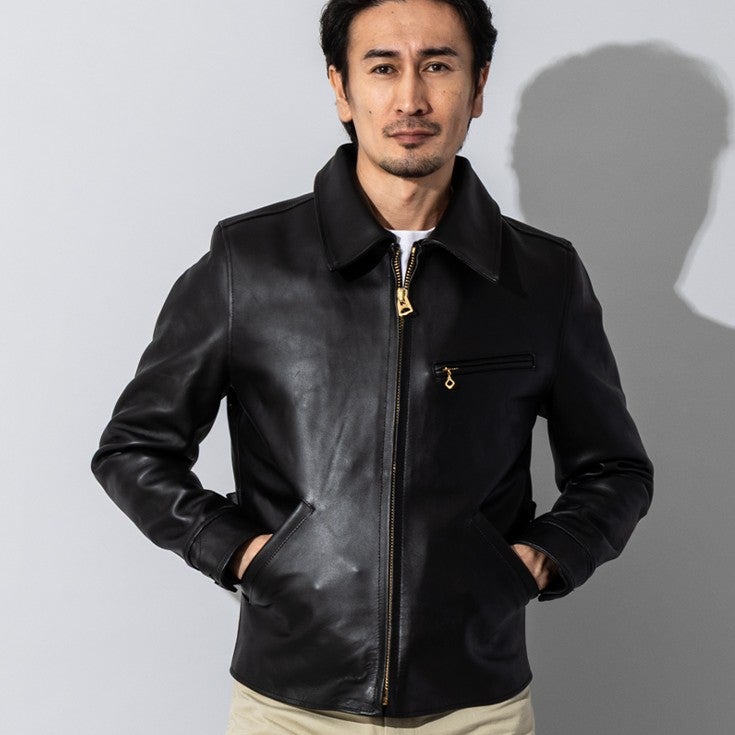 Liugoo Leathers 本革 30' レザースポーツジャケット メンズ