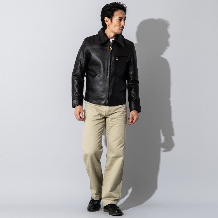 Liugoo Leathers 本革 30' レザースポーツジャケット メンズ